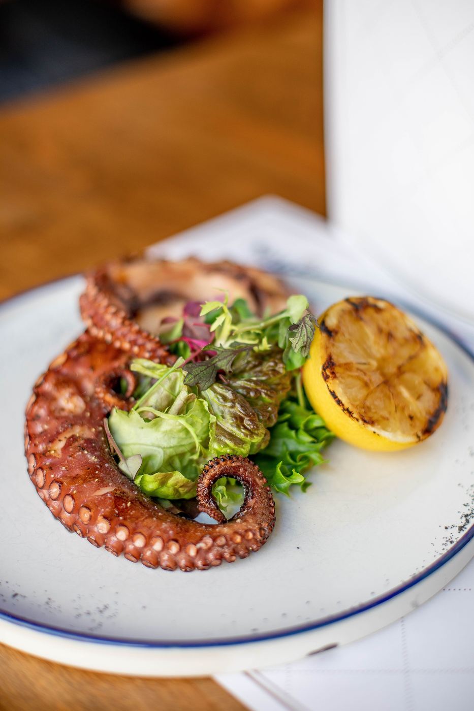 Charred octopus with citrus
